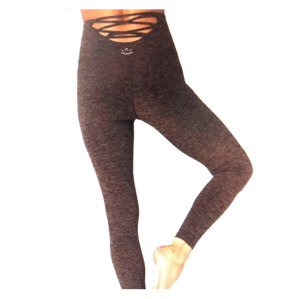 Across the Strap High waisted leggings GRAY.